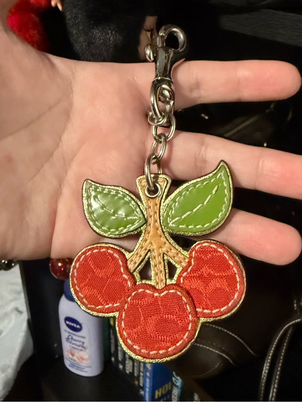 Red coach cherry charm